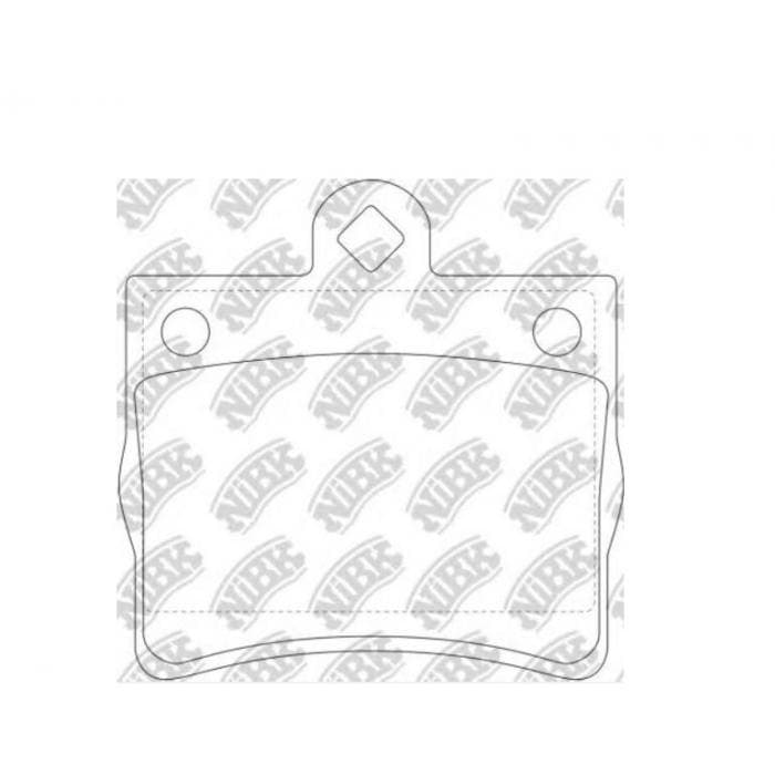 Тормозные колодки задние NIBK PN0125