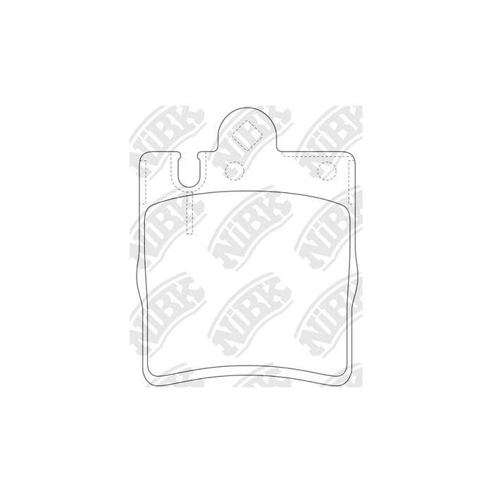 Тормозные колодки задние NIBK PN0126