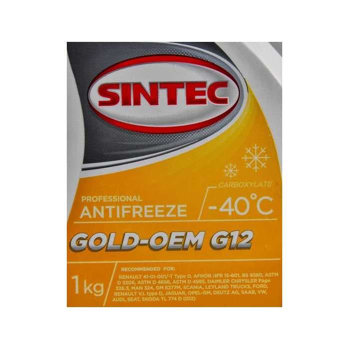 Антифриз Sintec GOLD G 12 желтый 1л