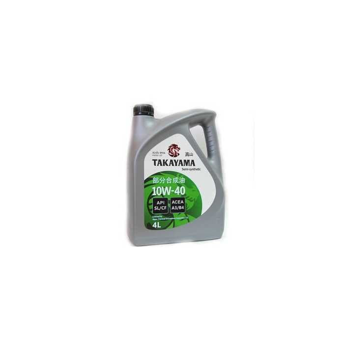 Синтетическое моторное масло TAKAYAMA 10w-40 пластик SL 4л