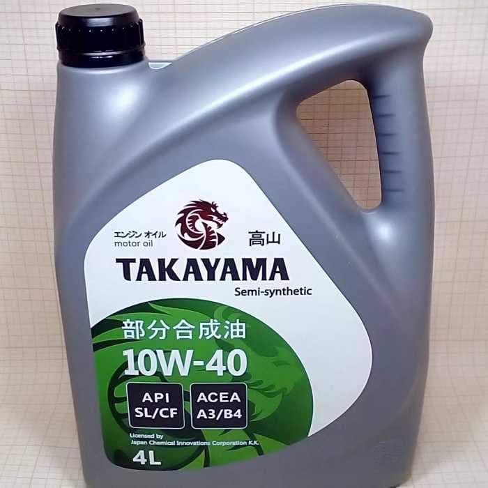 Синтетическое моторное масло TAKAYAMA 10w-40 пластик SL 4л