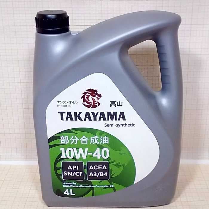 Синтетическое моторное масло TAKAYAMA 10w-40 пластик SN 4л