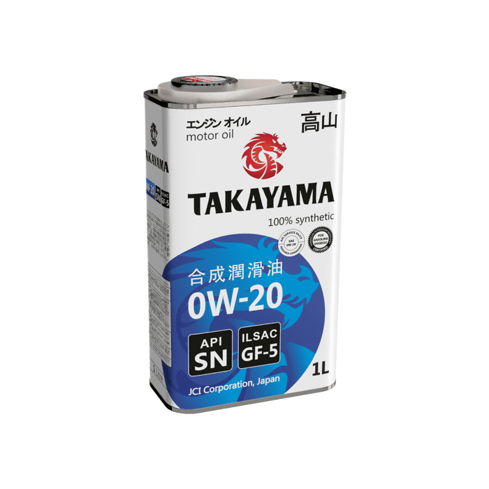 Синтетическое моторное масло TAKAYAMA 0w-20 (metal) 1л
