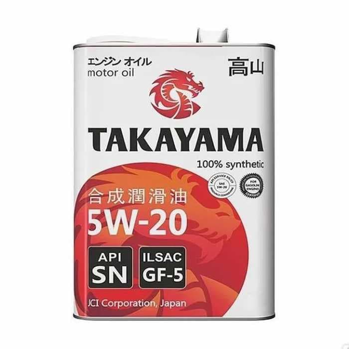Синтетическое моторное масло TAKAYAMA 5w-20 (metal) 4л