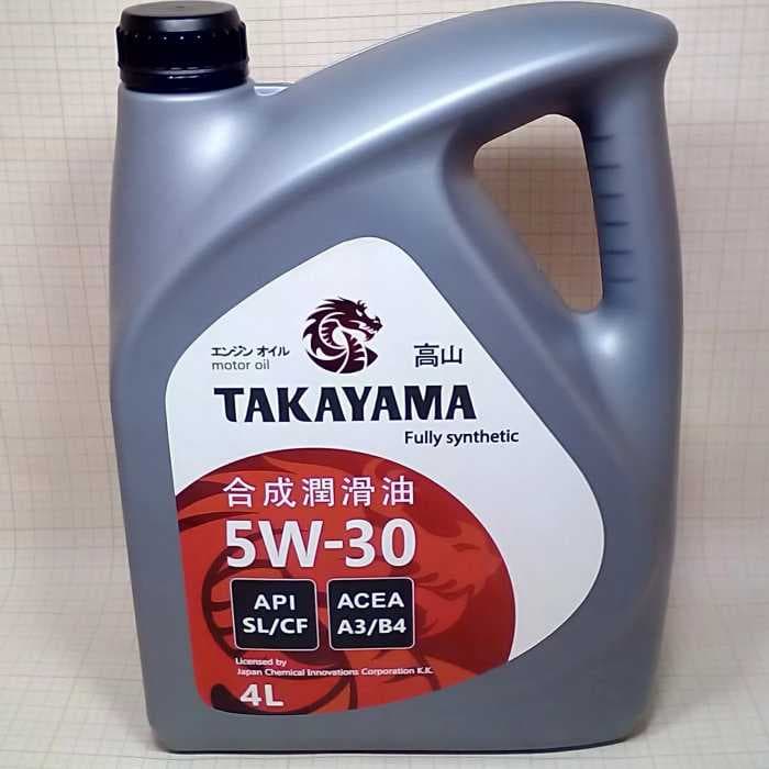 Синтетическое моторное масло TAKAYAMA 5w-30 пластик SL 4л