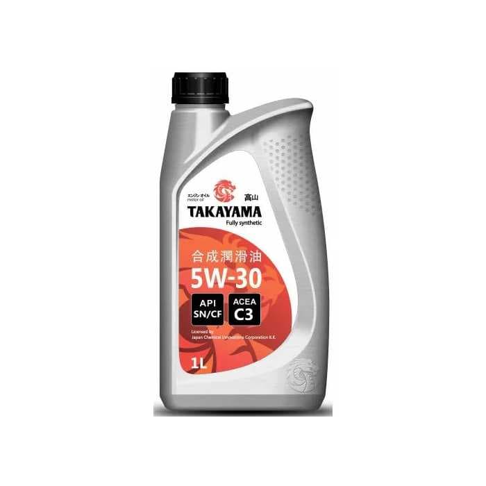 Синтетическое моторное масло TAKAYAMA 5w-30 пластик SN 1л