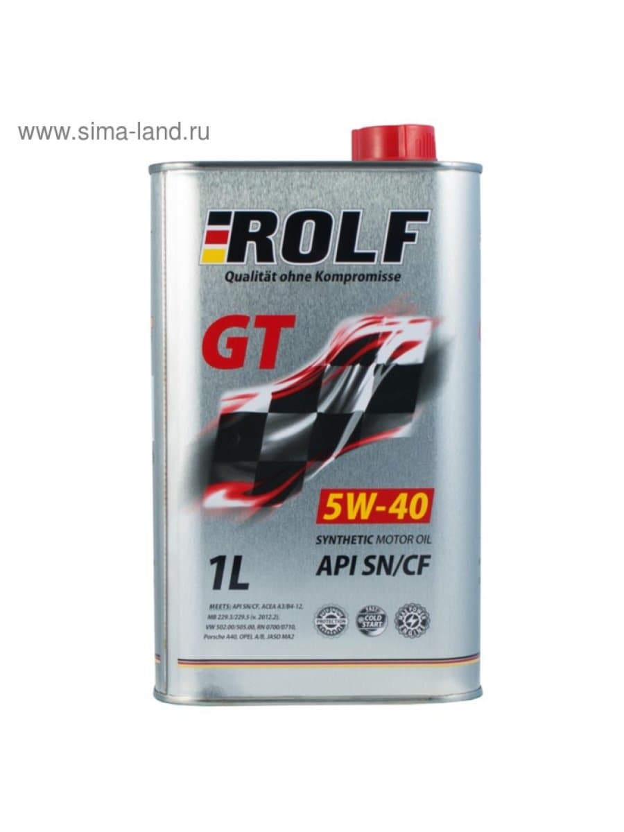 Гидравлическое масло ROLF GT 5w-40 ПЛАСТИК 1л