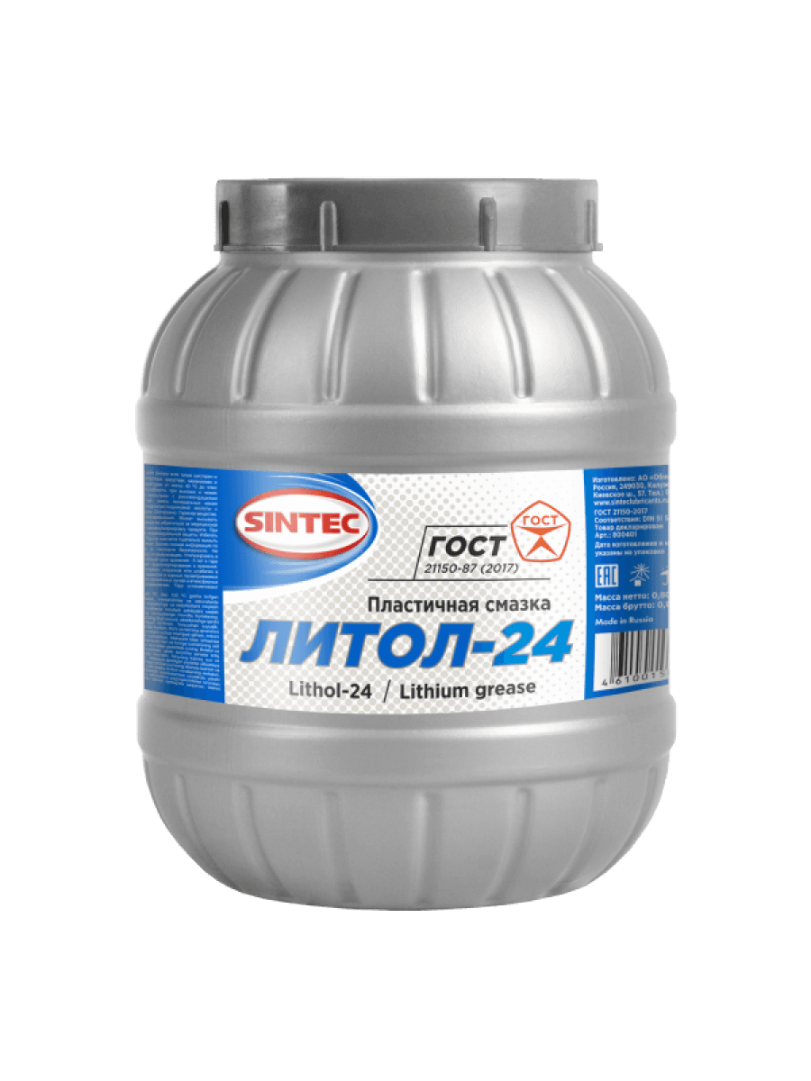 Смазка пластичная Sintec Литол-24 0.8л