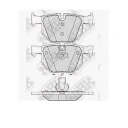 Тормозные колодки задние NIBK PN0093