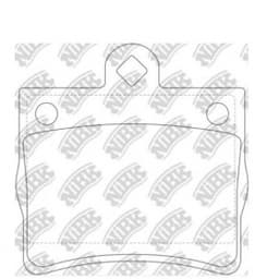 Тормозные колодки задние NIBK PN0125