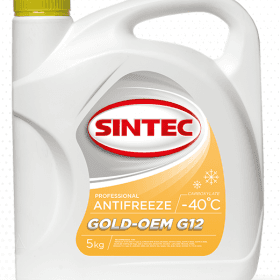 Антифриз Sintec GOLD G 12 желтый 5л