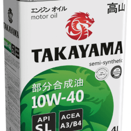 Полусинтетическое моторное масло TAKAYAMA 10w-40 (metal) 4л