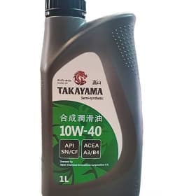Синтетическое моторное масло TAKAYAMA 10w-40 пластик SN 1л