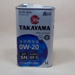Синтетическое моторное масло TAKAYAMA 0w-20 (metal) 1л