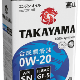 Синтетическое моторное масло TAKAYAMA 0w-20 (metal) 4л