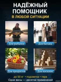 Электронный безмен подвесной, ручные весы для рыбалки, карманный цифровой кантер для багажа, чемодана. до 50 кг
