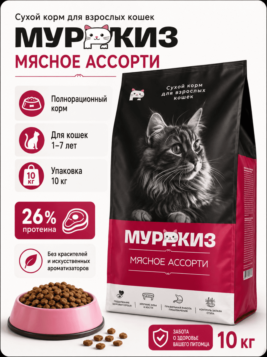 Корм для кошек Муркиз