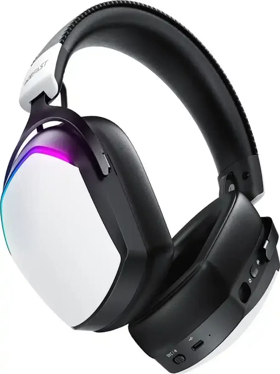 Беспроводные игровые наушники с микрофоном ACEFAST H11 / Геймерская гарнитура RGB, Bluetooth, 2.4G
