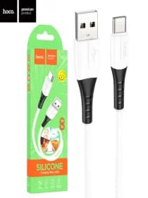 Кабель для зарядки и передачи данных Hoco X82 Silicone USB Type-C, 1м, 3А