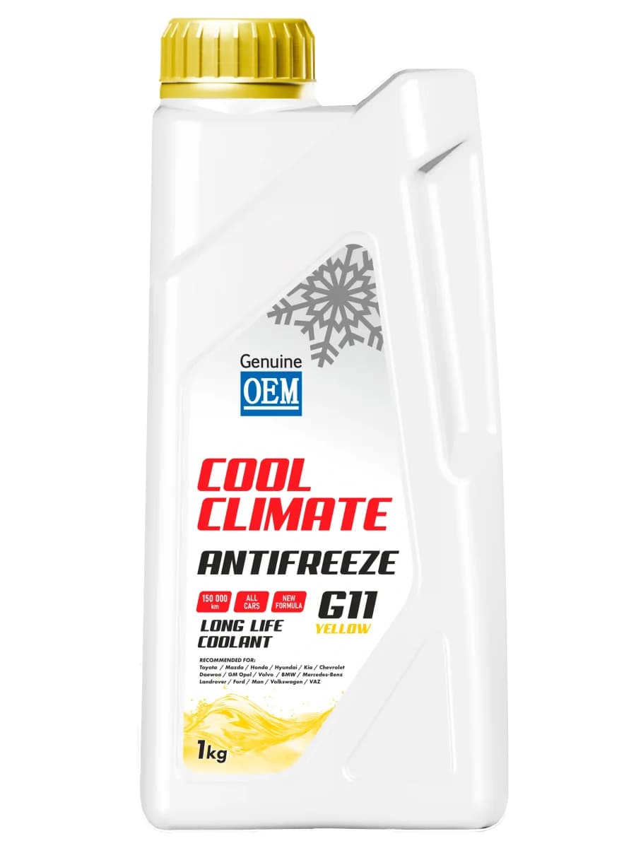 Антифриз COOL CLIMATE GOLD -40 жёлтый 0.9 л