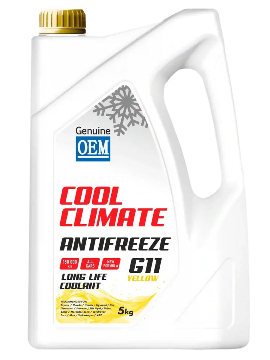 Антифриз COOL CLIMATE GOLD -40 жёлтый 4.5 л