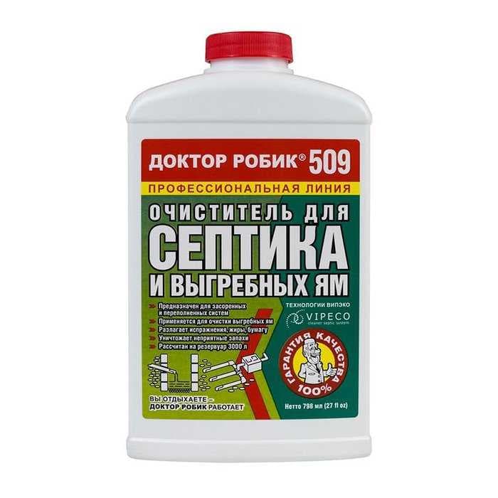 Очиститель для септика и выгребных ям Доктор Робик 509
