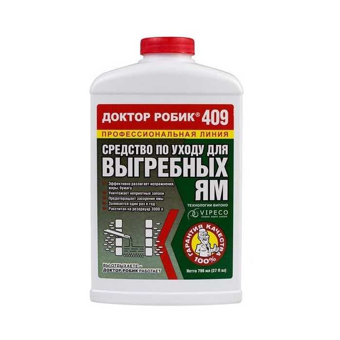Средство по уходу за выгребной ямой Доктор Робик 409