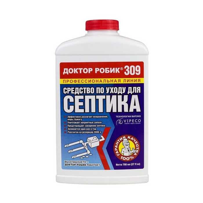 Средство по уходу за септиком Доктор Робик 309