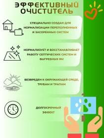 Очиститель для септика и дачного туалета Доктор Робик 609