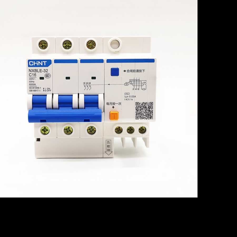 Автомат "CHINT" DZ47LE 3P+N 16A 30mA