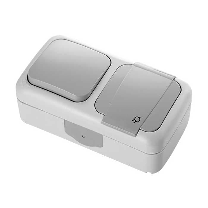 Розетка+включатель VIKO PALMIYE + 1-й с/п