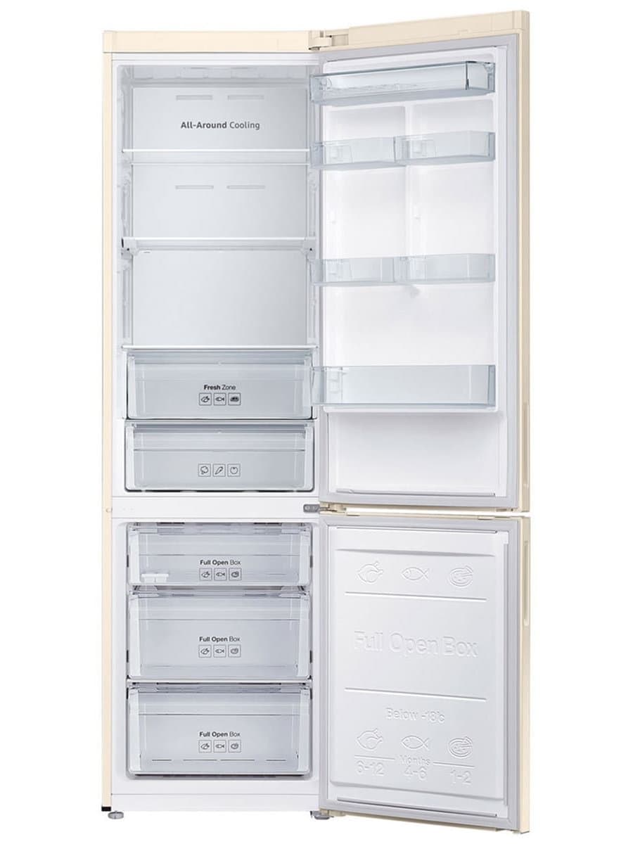 Холодильник Samsung RB37A5200EL, 367 л, двухкамерный, No Frost, A+
