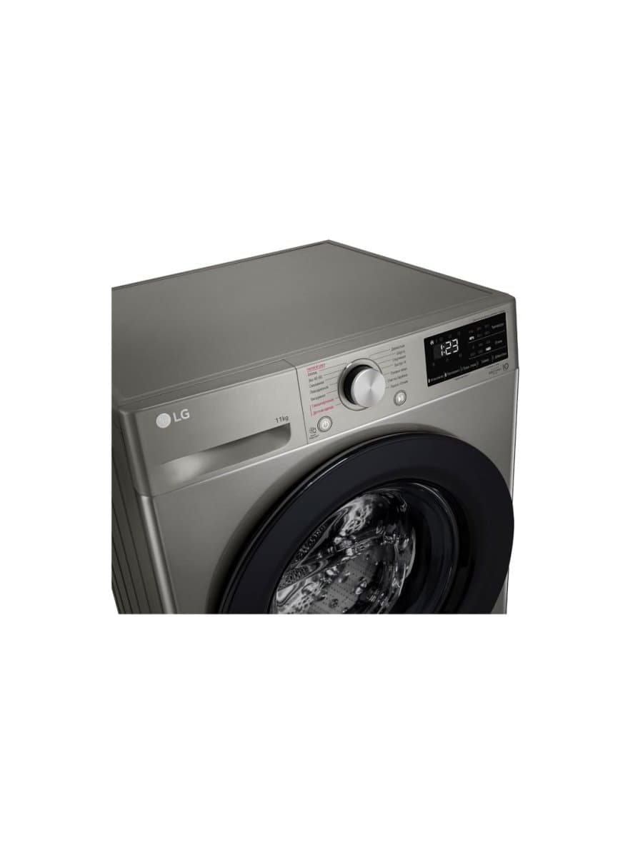 Стиральная машина LG F4V3ES6S, фронтальная, 11 кг, класс A, прямой привод