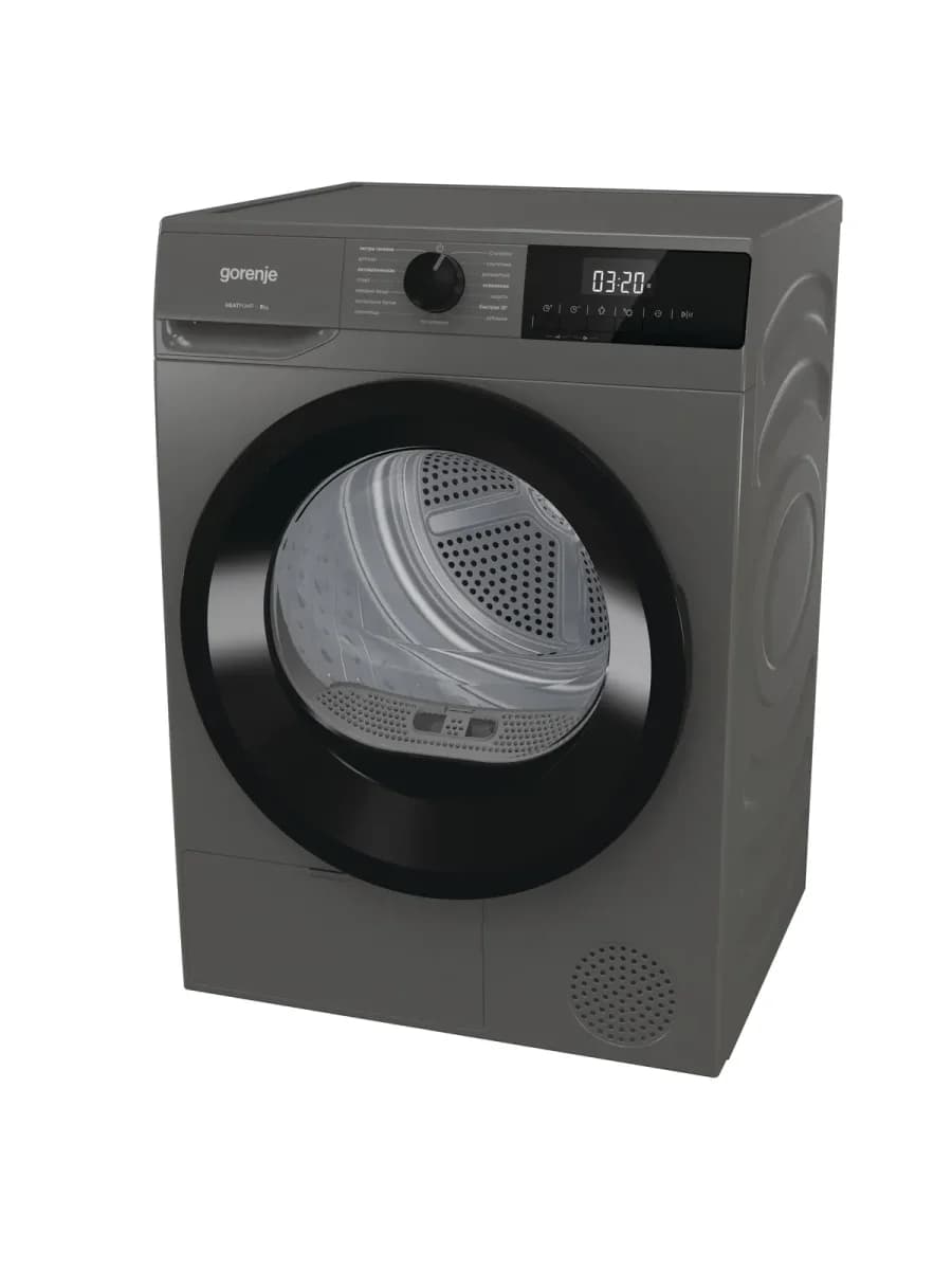 Сушильная машина Gorenje D2HNE82/C, тепловой насос A++, TwinAir, 8 кг, 15 программ
