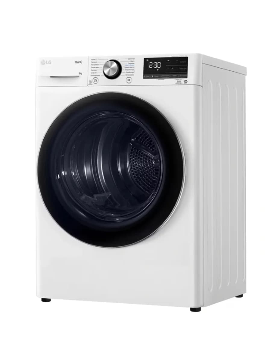 Сушильная машина LG DC90V9V9WN, 9 кг, A+++, тепловой насос, 14 программ, Wi-Fi
