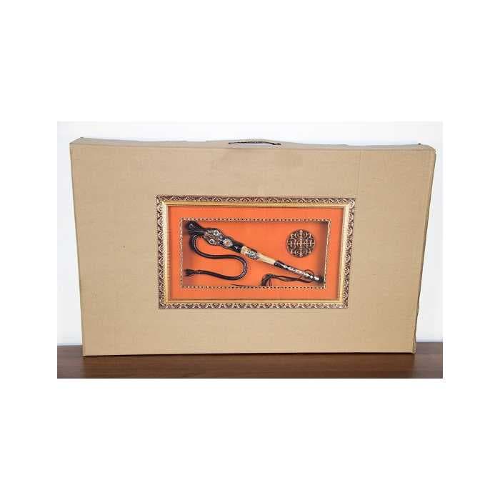 Камчы ручной работы, сувенирная, золотой багет