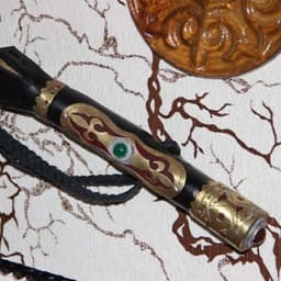 Камчы ручной работы, сувенирная, золотой багет