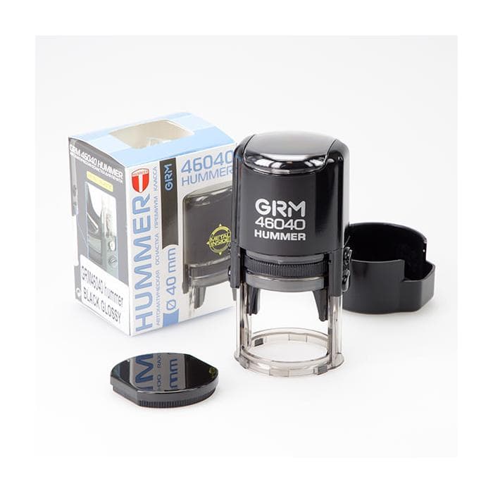 GRM 46042 Hummer Оснастка для печати в боксе, корпус ЧЕРНЫЙ ГЛЯНЕЦ,  д.42 мм (№5)