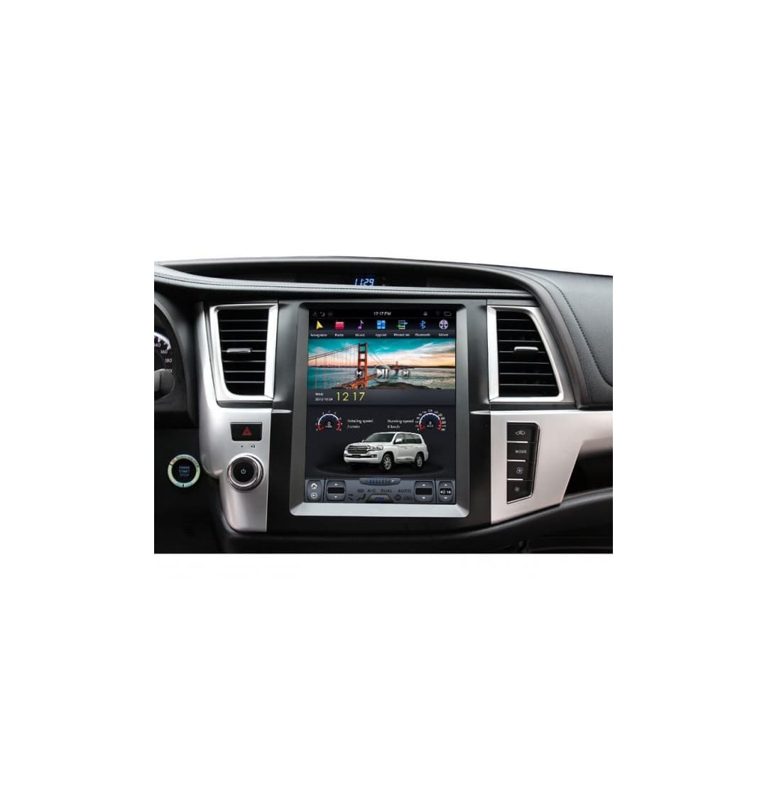 Штатное головное устройство Tesla Style TOYOTA HIGHLANDER 2015