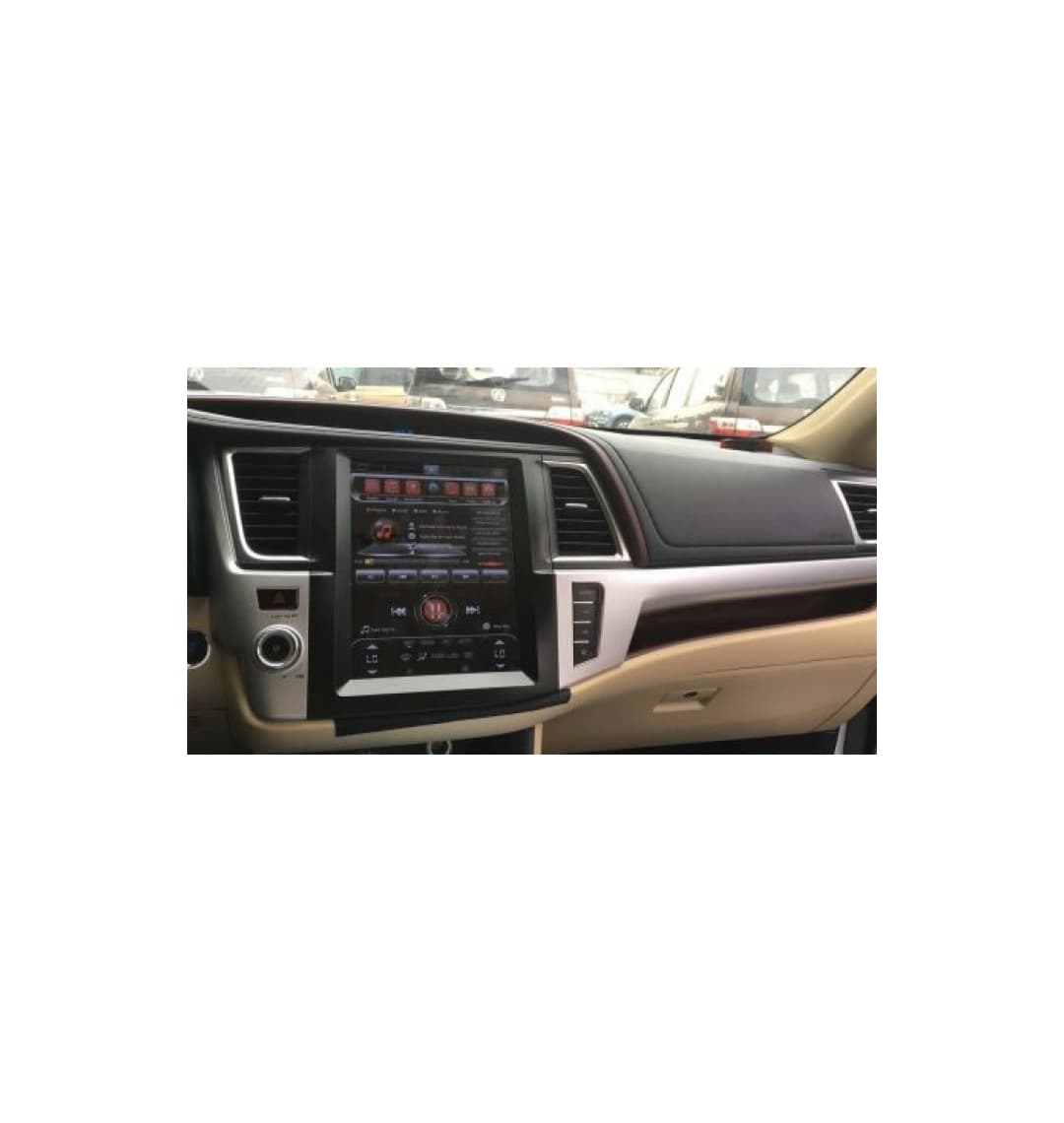 Штатное головное устройство Tesla Style TOYOTA HIGHLANDER 2015