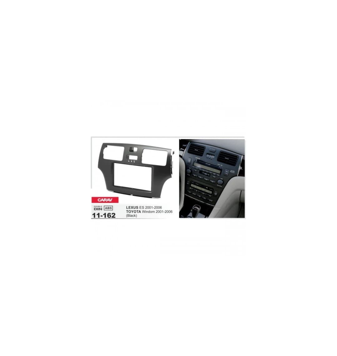 Рамка CARAV 11-162 2 DIN LEXUS ES 2001-2006/ TOYOTA Windom 2001-2006 черная