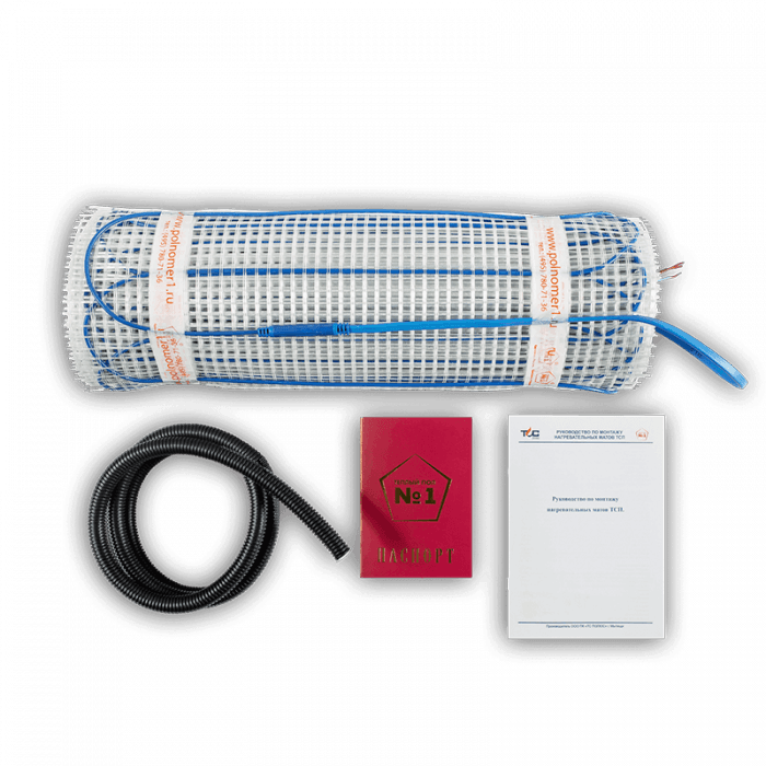 Нагревательный мат «ТЁПЛЫЙ ПОЛ №1» ТСП-1800 Вт-12,0 м2