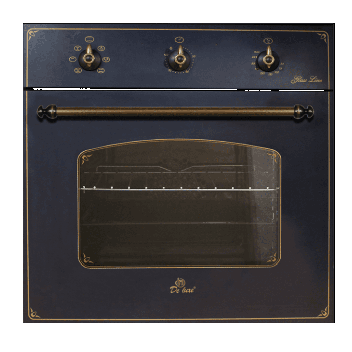 Духовой шкаф электрический Deluxe 6006.03эшв-062 чер мат.брон.руч