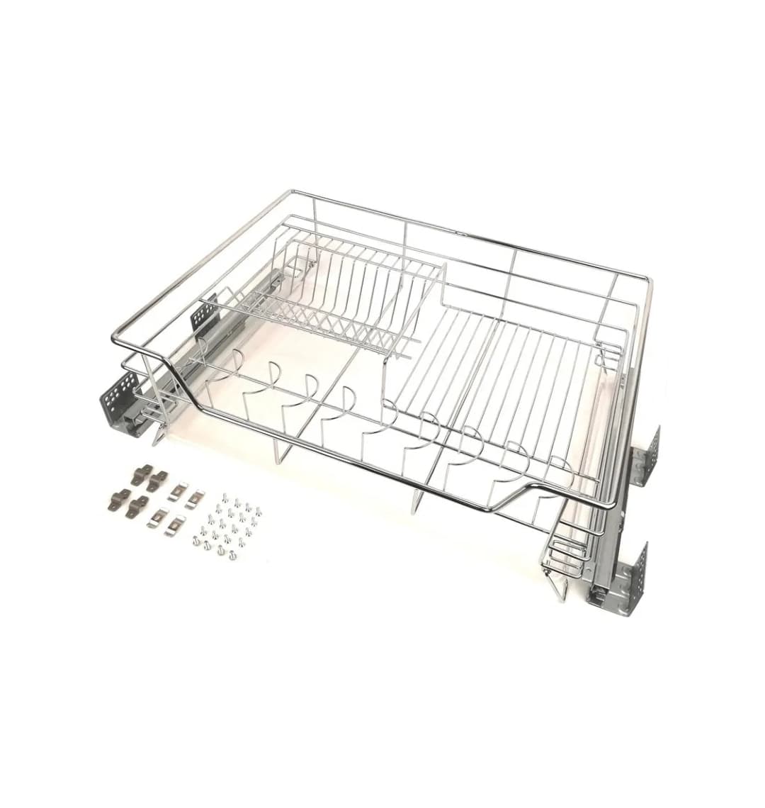 Корзина для сушки Jet SW150L.200CP левая 200 напр полного выдвижения доводчик цвет хром с креп