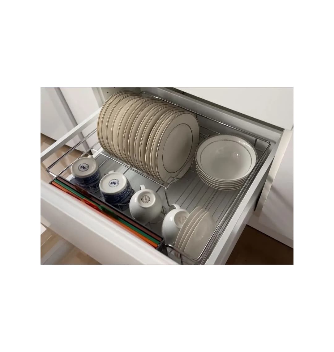 Корзина для сушки Jet SW150L.200CP левая 200 напр полного выдвижения доводчик цвет хром с креп