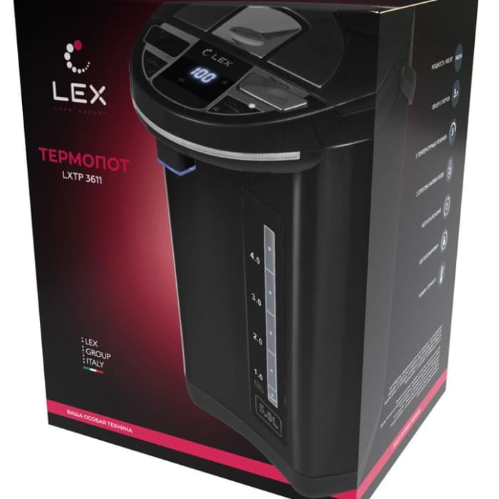 Термопот LEX LXTP 3611 (чер)