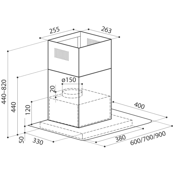 Вытяжка LEX APOLLO N 600 INOX