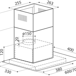 Вытяжка LEX APOLLO N 600 INOX