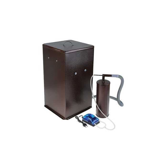 Коптильня холодного копчения "Дым Дымыч" модель 01Б, дымогенератор + камера объемом 50 л.