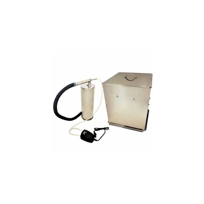 Коптильня холодного копчения "Дым Дымыч" модель 02М, нержавеющая сталь дымогенератор + камера объемом 32 л.